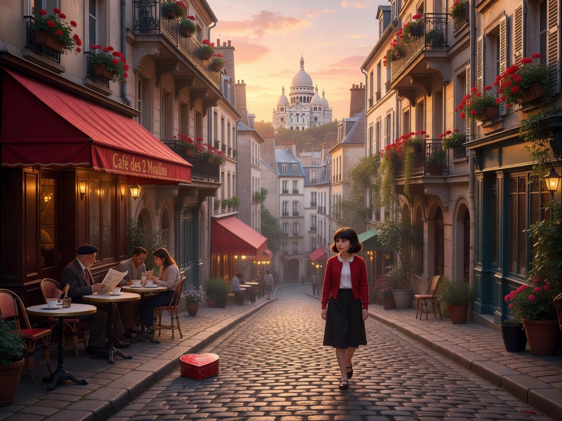 Montmartre Paris representing Le Fabuleux Destin d'Amelie Poulain
